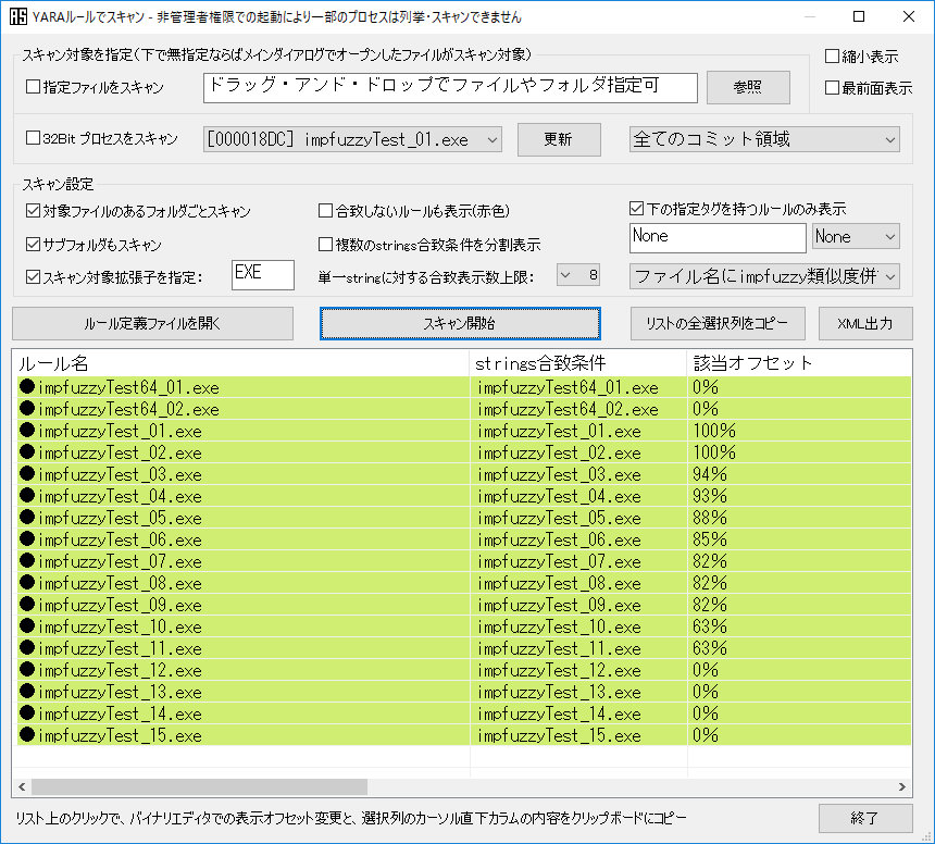 impfuzzy compare